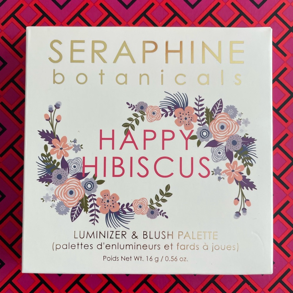 Seraphine Botanicals Happy Hibiscus Palette -  Blush Palette for All Skin Tones